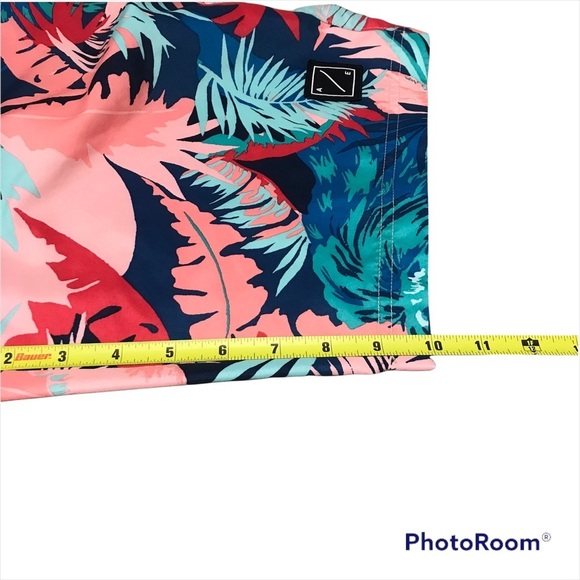 AMERICAN EAGLE / Men’s Lion/Jungle Tropical Print Swim Board Shorts Size M - Picture 13 of 13